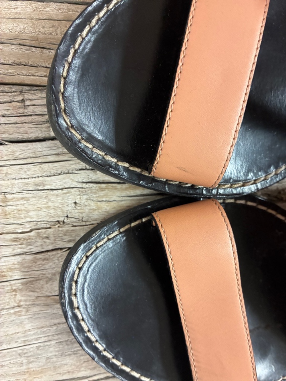 Louis Vuitton Brown and Tan Damier LV Ankle Strap Sandals size 37 - Picture 5 of 8